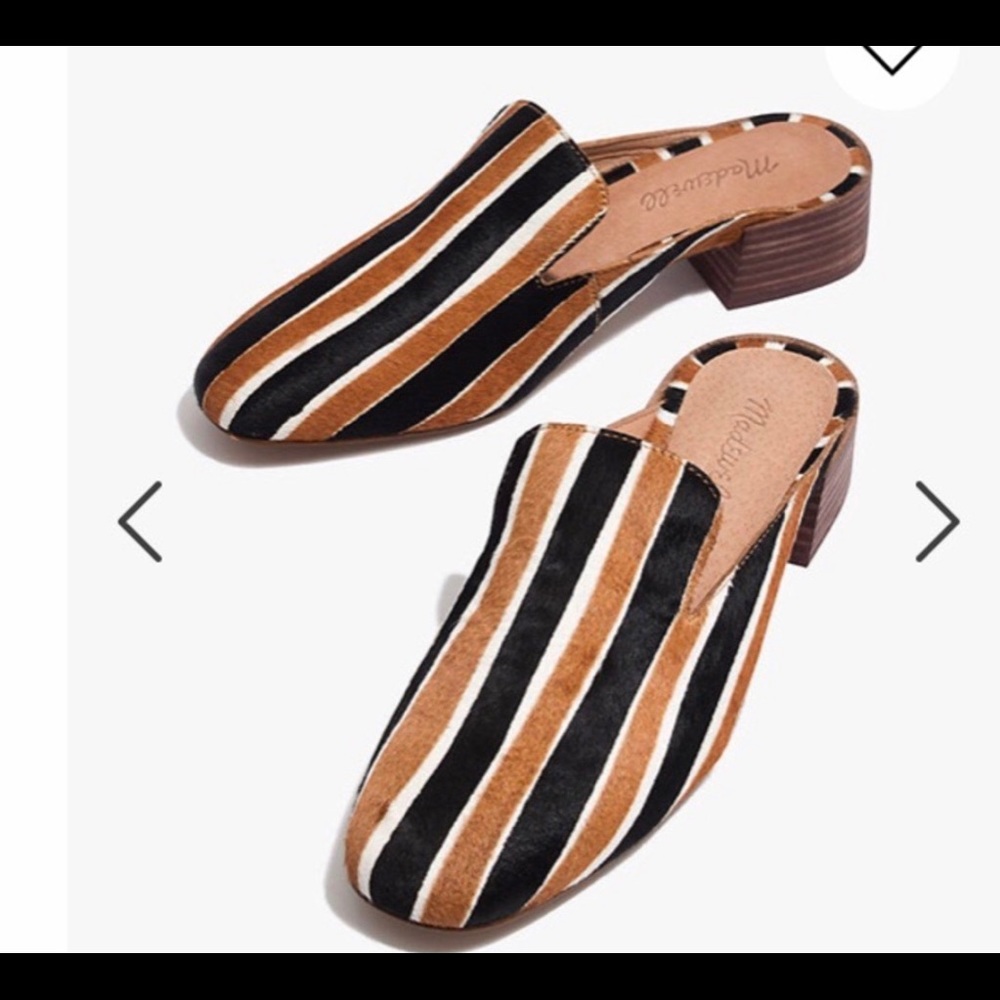 Madewell striped mules size 7.5